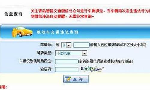 青岛公安交警违章查询_青岛市交通违章查询