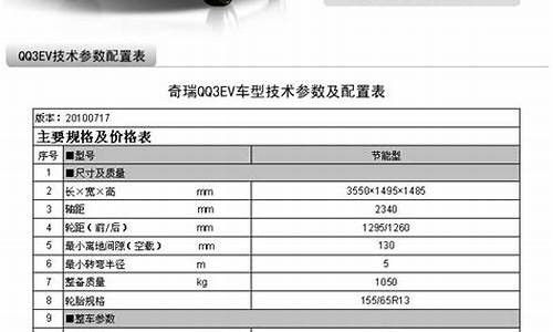 奇瑞电动汽车价格表大全最新_奇瑞电动汽车价格表大全最新图片